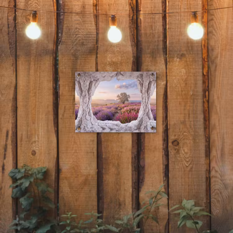 Gartenposter - Blumen – Weg – Natur — 2