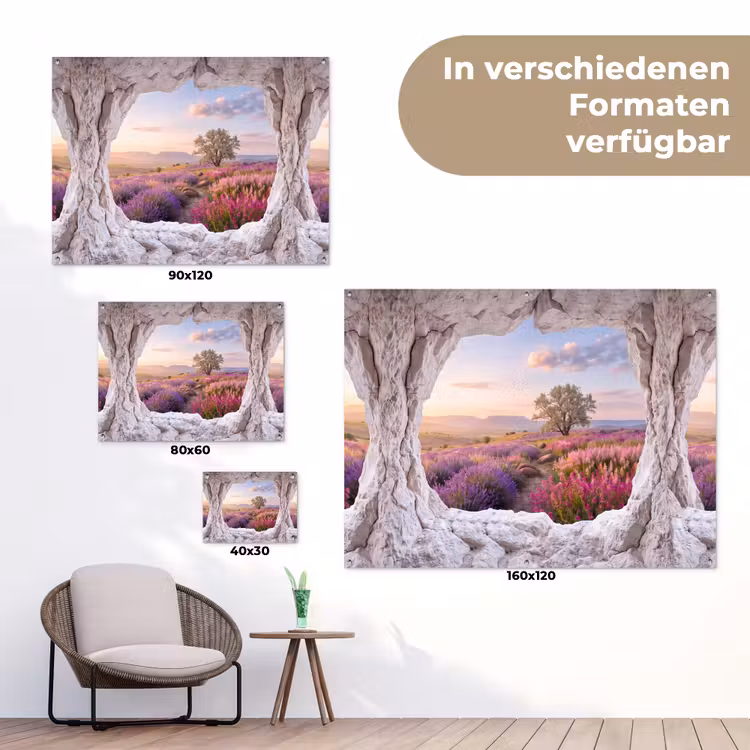 Gartenposter - Blumen – Weg – Natur — 6