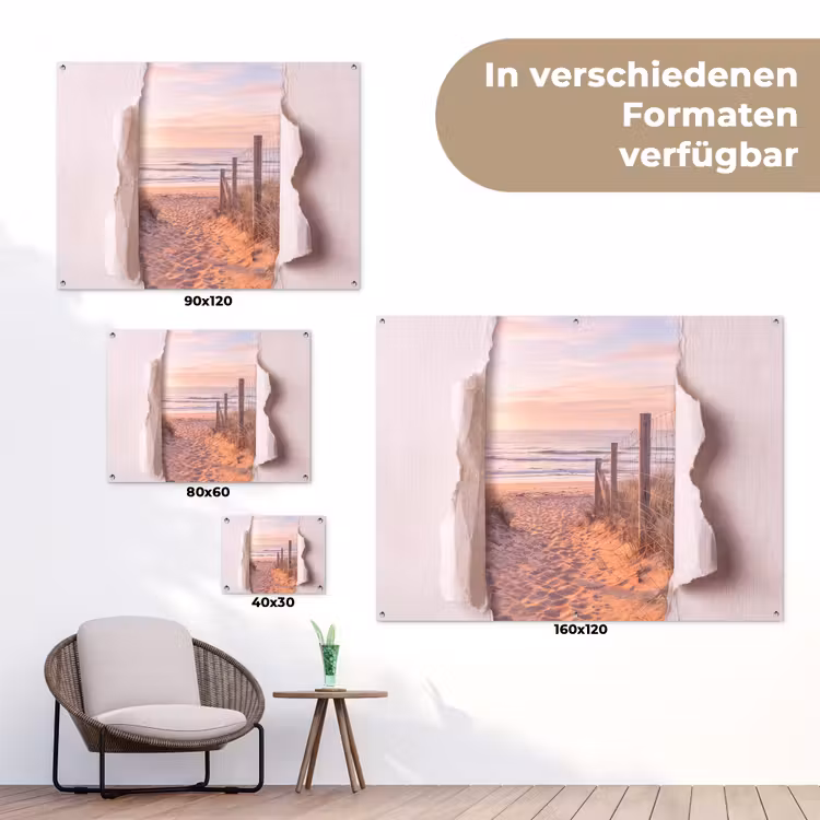 Gartenposter - Düne – Weg – Küste — 6