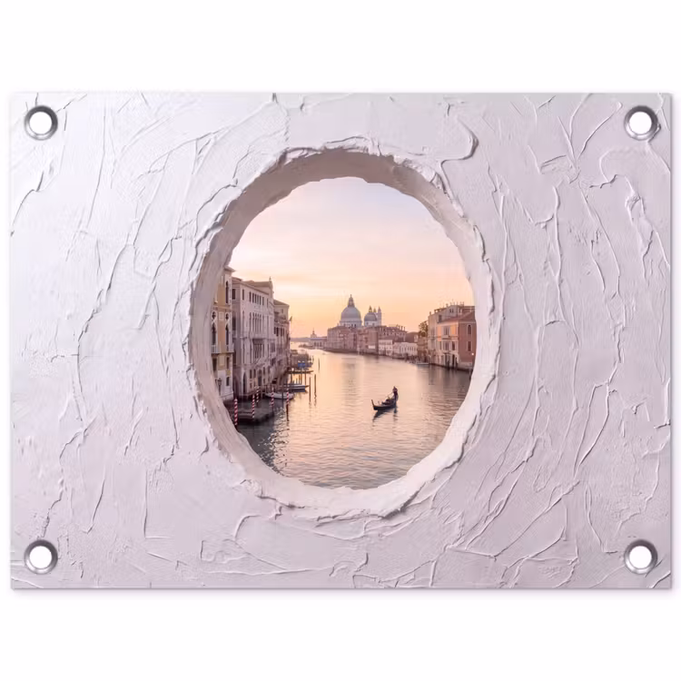 Gartenposter - Gondel – Kanal – Venedig — 1
