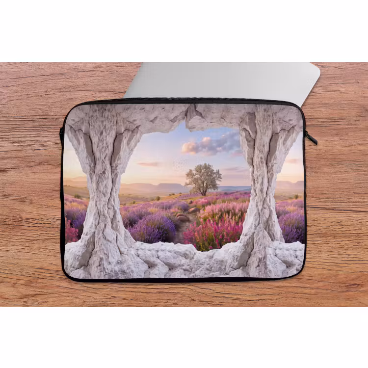 Laptop hülle - Blumen – Weg – Natur — 2