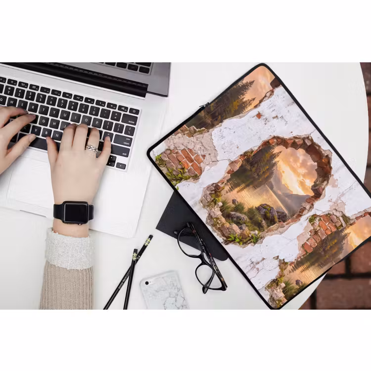 Laptop hülle - Mauer – Landschaft – Natur — 3