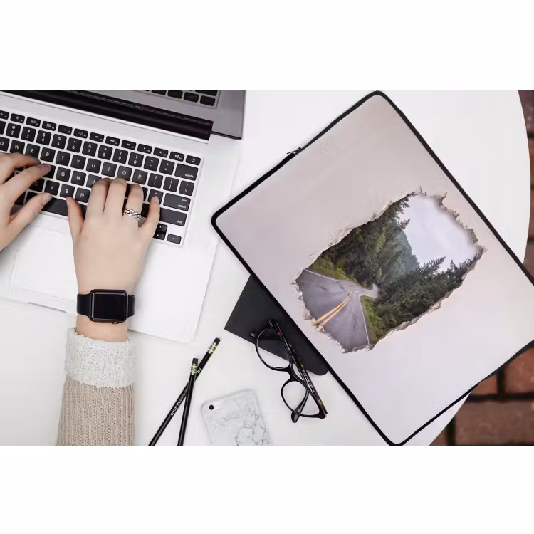 Laptop hülle - Straße – Wald – Natur — 3