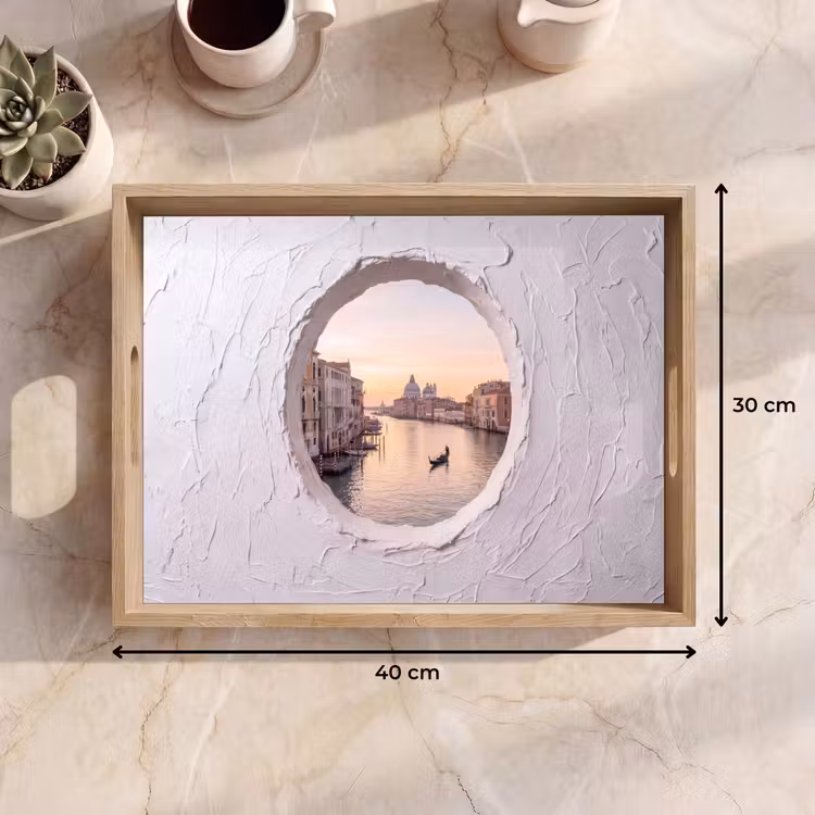 Tablett - Gondel – Kanal – Venedig — 9