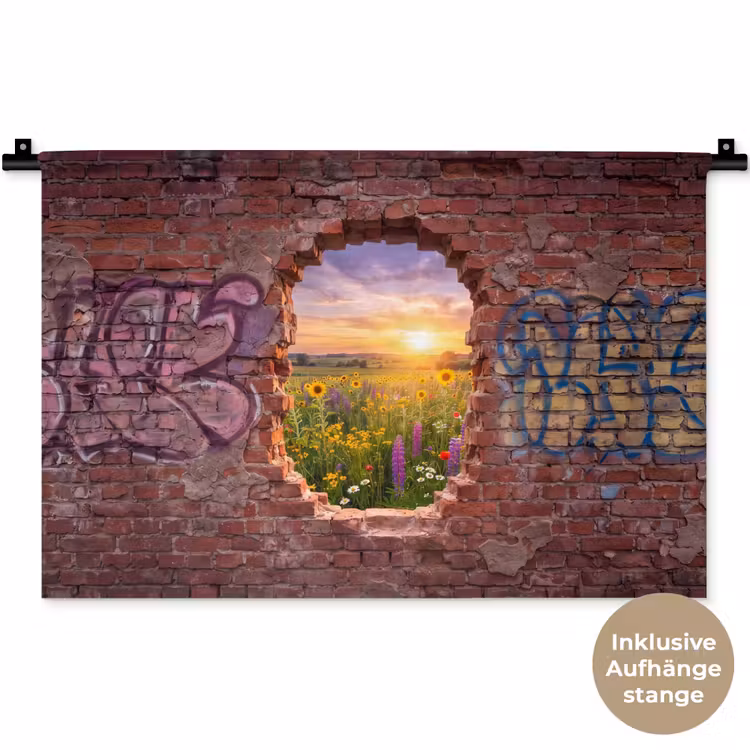 Wandteppich - Blumen – Feld – Natur — 9
