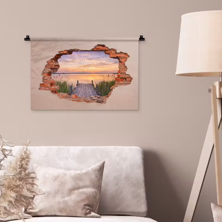 Wandteppich - Mauer – Landschaft – Illusion — 2
