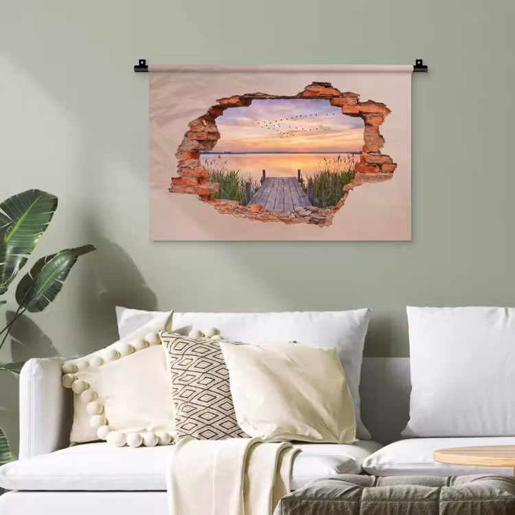 Wandteppich - Mauer – Landschaft – Illusion — 4