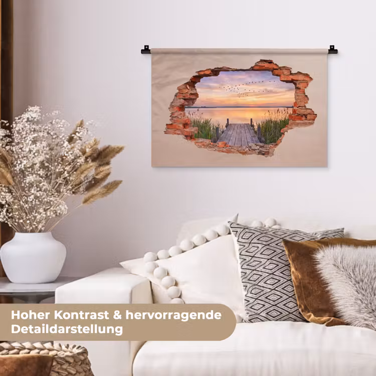 Wandteppich - Mauer – Landschaft – Illusion — 6