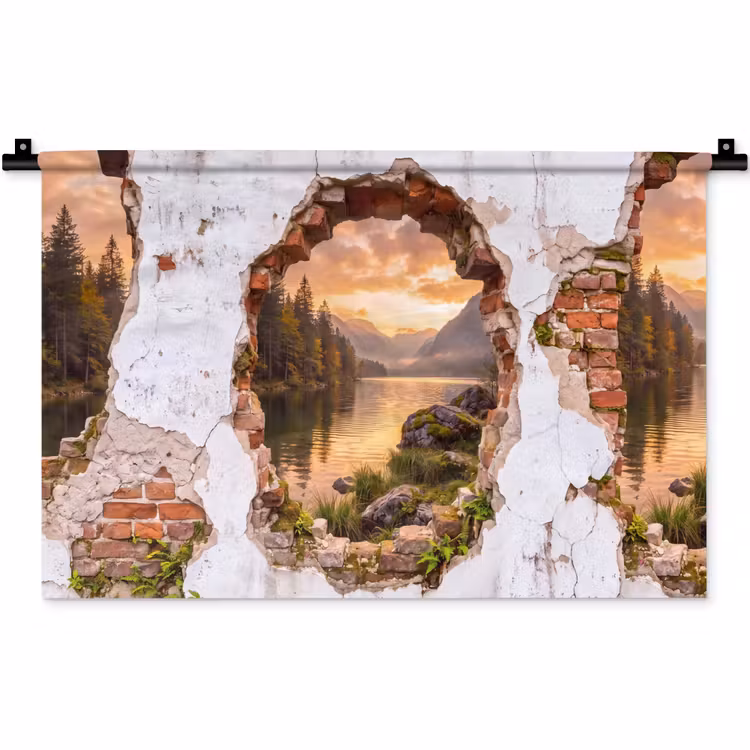 Wandteppich - Mauer – Landschaft – Natur — 1