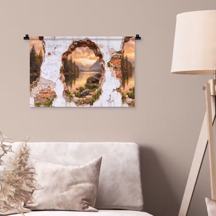 Wandteppich - Mauer – Landschaft – Natur — 2