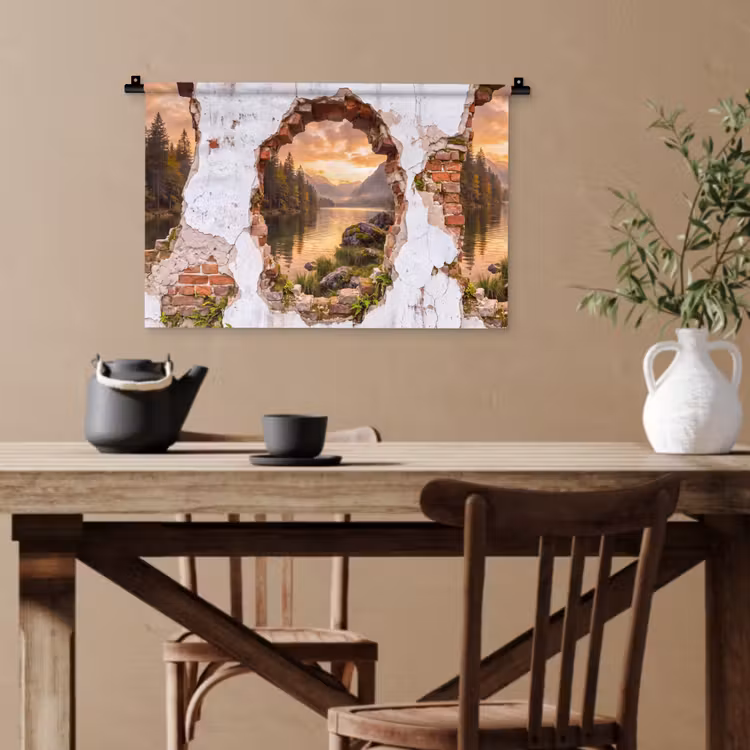Wandteppich - Mauer – Landschaft – Natur — 3