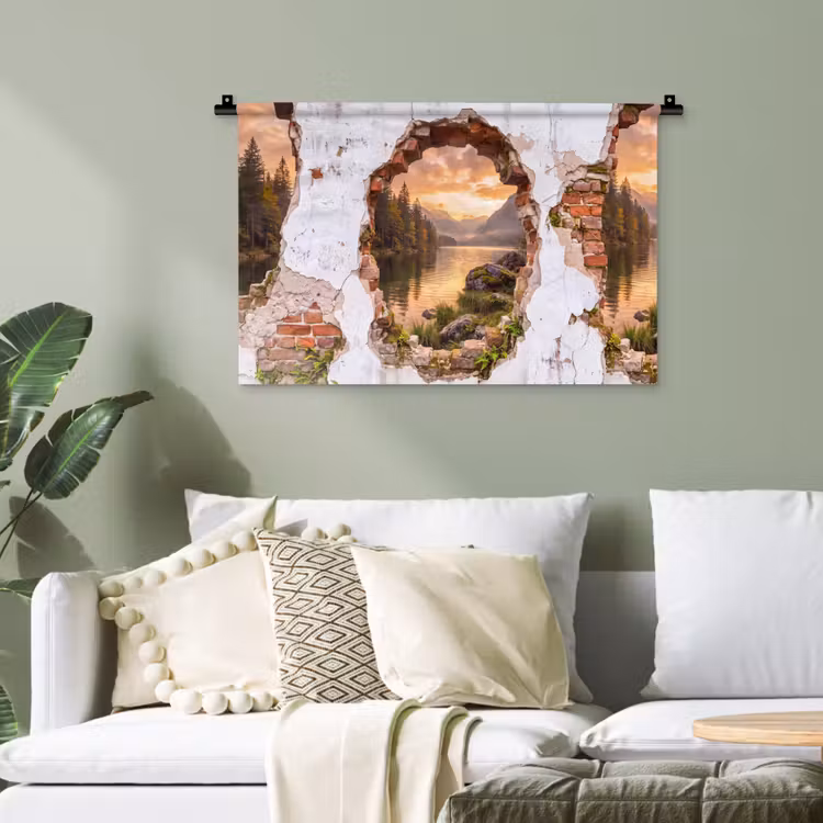 Wandteppich - Mauer – Landschaft – Natur — 4