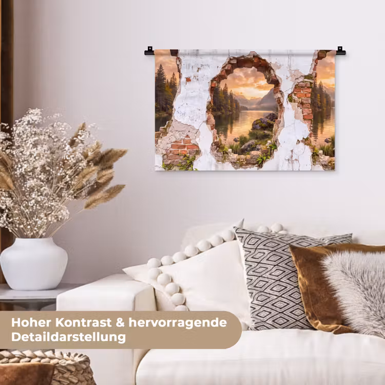 Wandteppich - Mauer – Landschaft – Natur — 6
