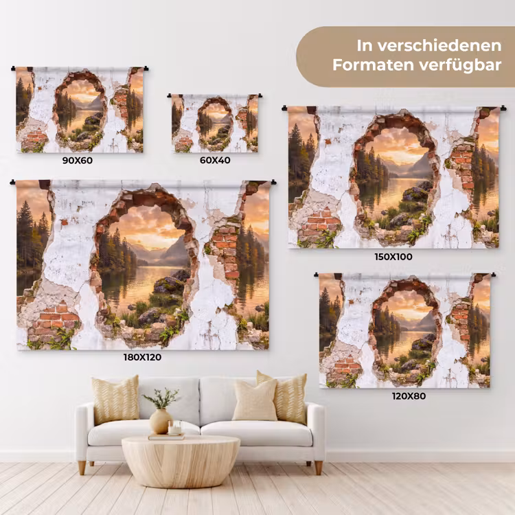 Wandteppich - Mauer – Landschaft – Natur — 8