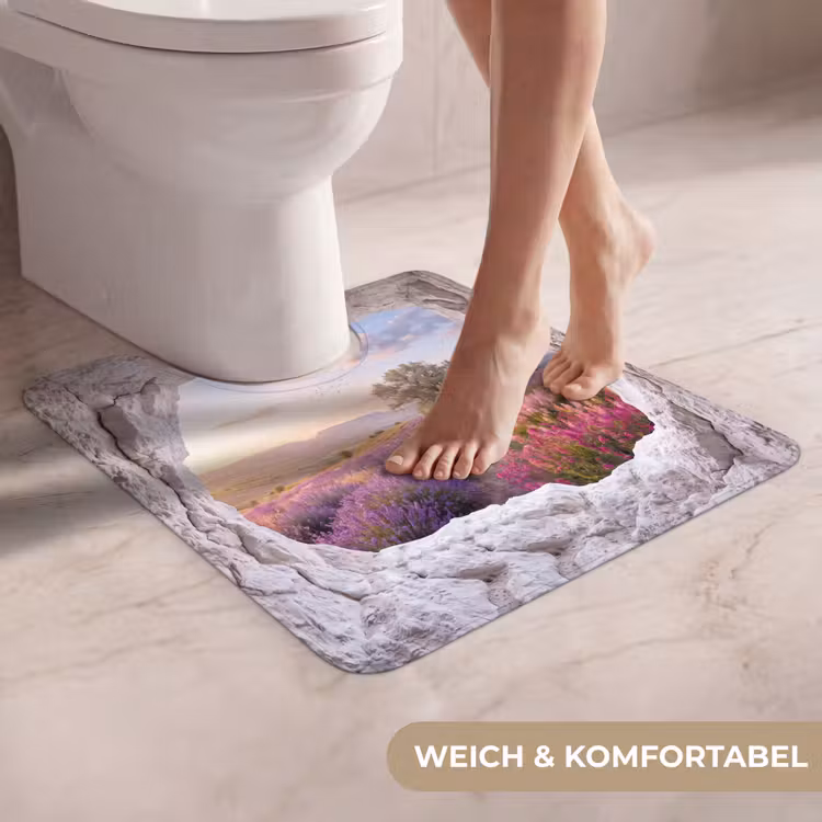 WC Vorleger - Blumen – Weg – Natur — 5