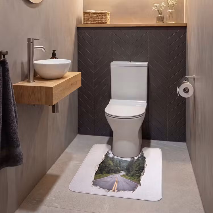 WC Vorleger - Straße – Wald – Natur — 2