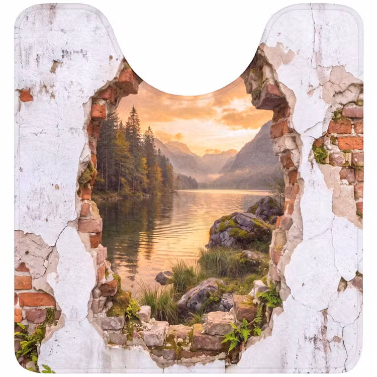 WC Vorleger - Mauer – Landschaft – Natur — 1