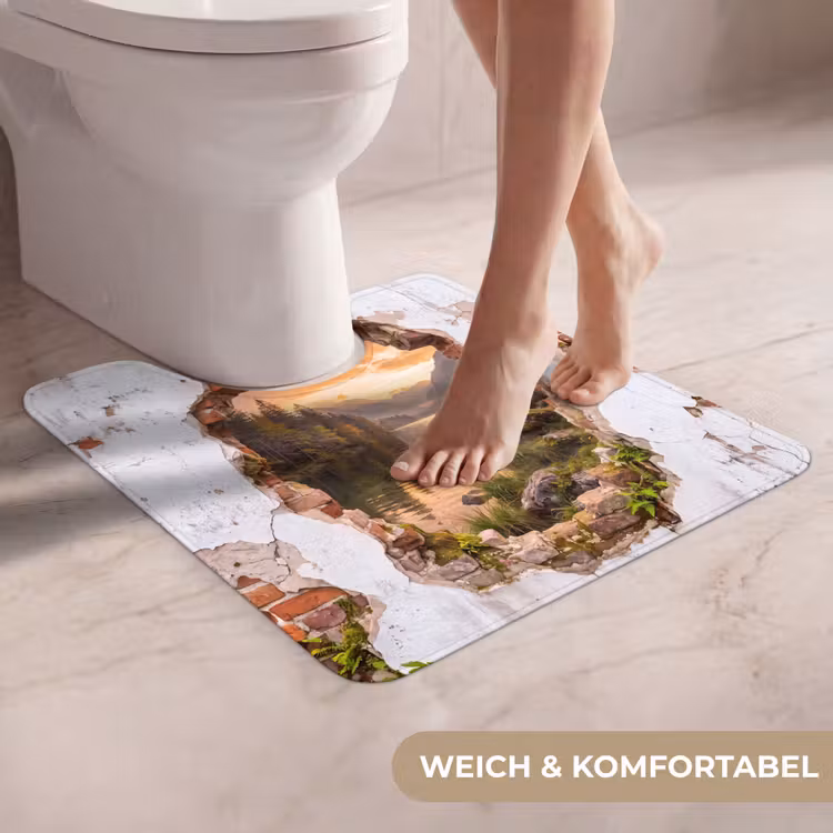 WC Vorleger - Mauer – Landschaft – Natur — 5