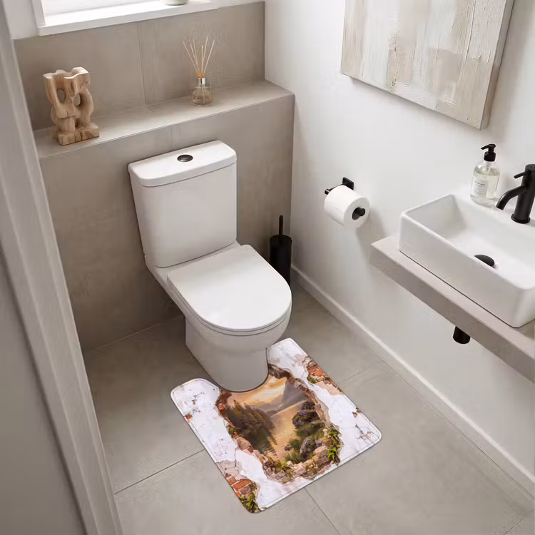 WC Vorleger - Mauer – Landschaft – Natur — 6