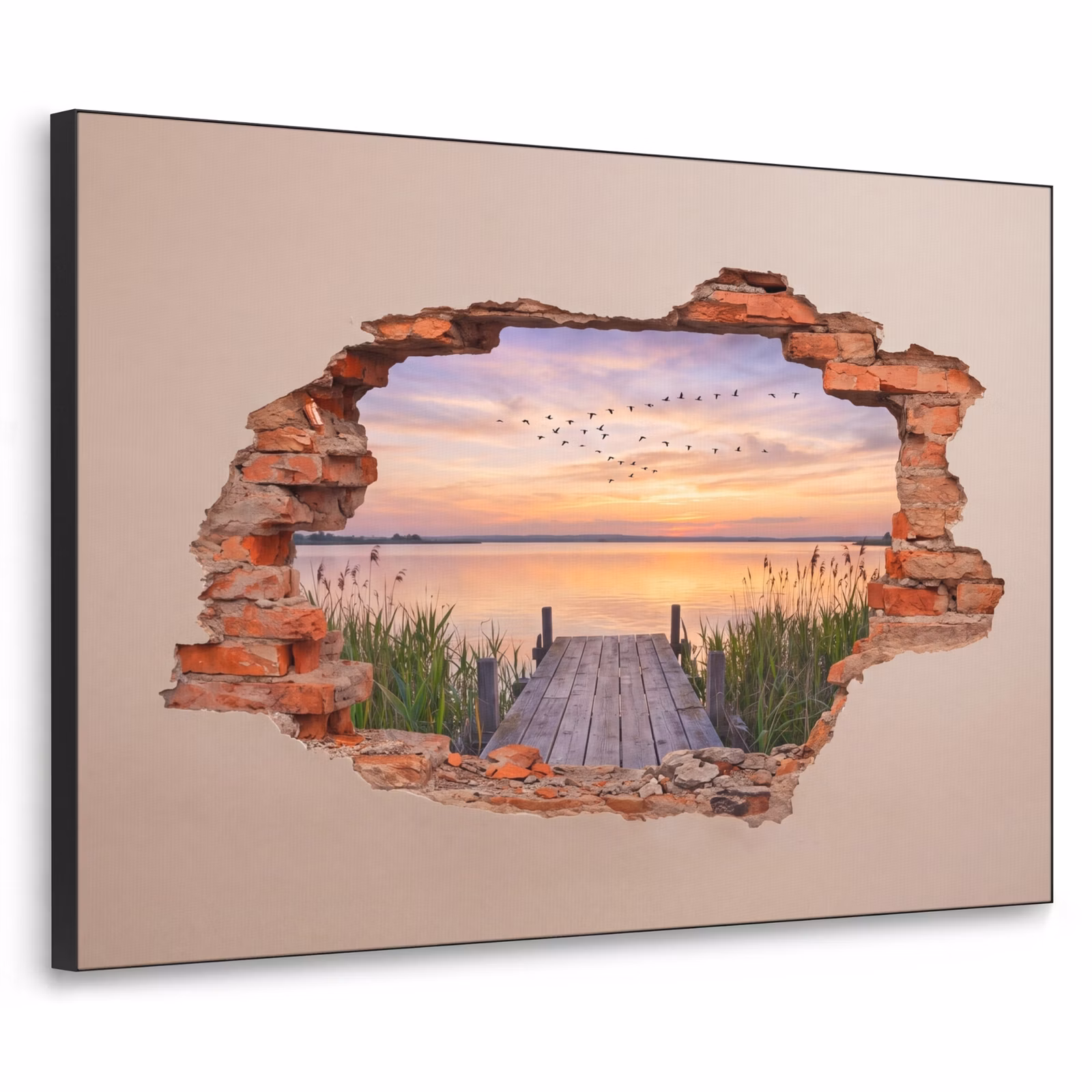 Art Frame - Mauer – Landschaft – Illusion — 1