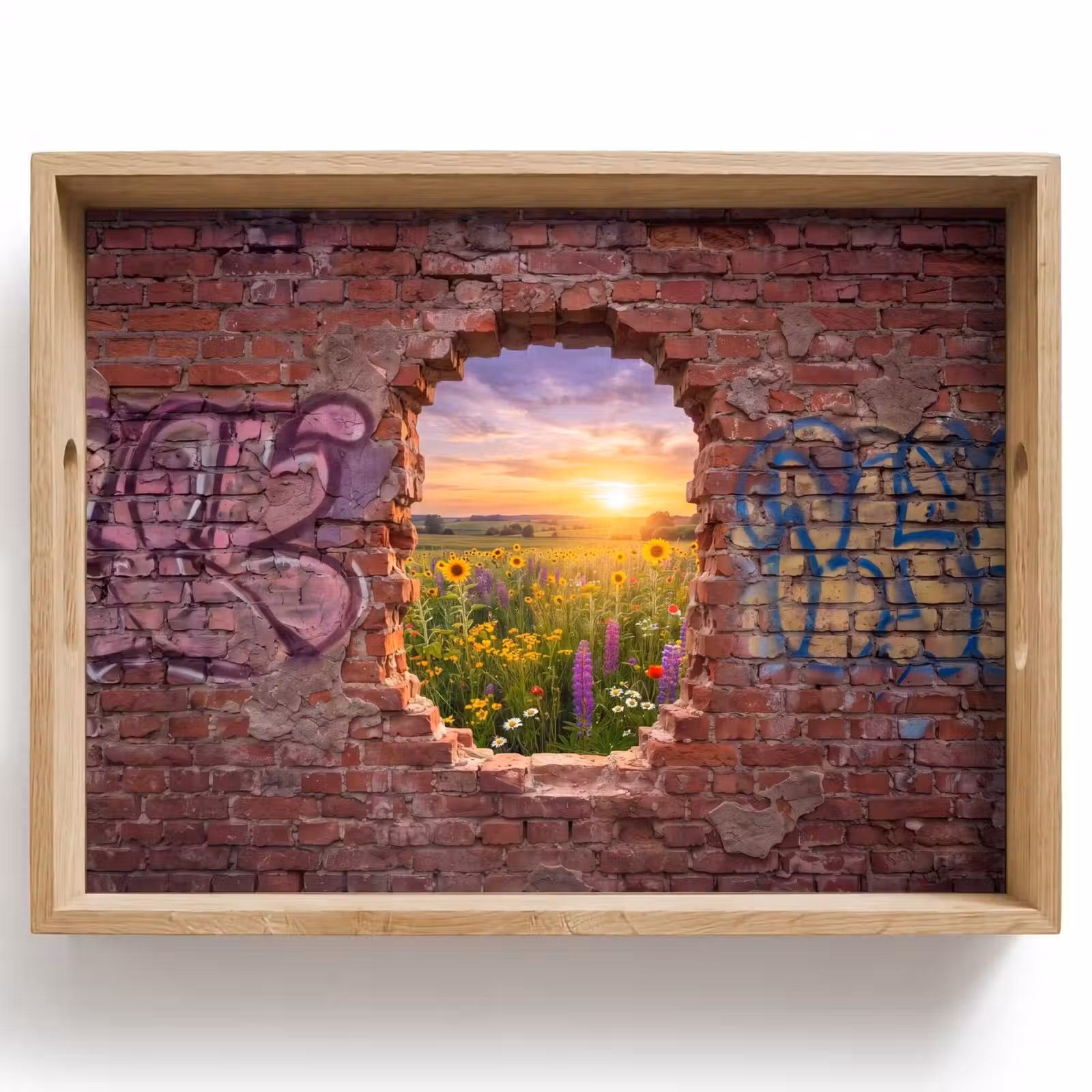 Tablett - Blumen – Feld – Natur — 1