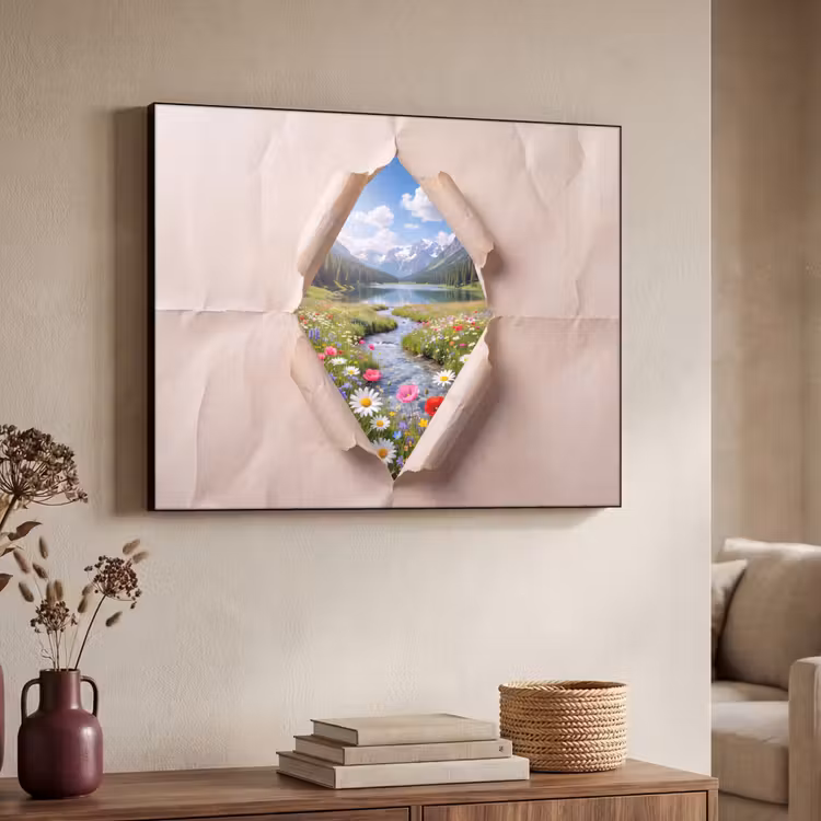 Art Frame - Blumen – Fluss – Landschaft — 3