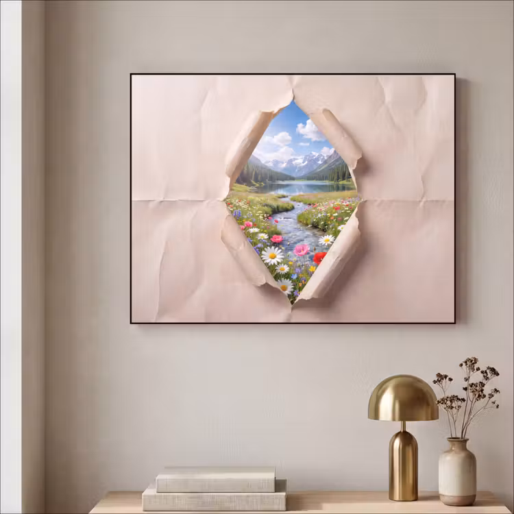 Art Frame - Blumen – Fluss – Landschaft — 4