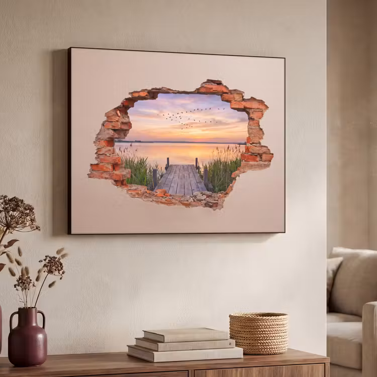 Art Frame - Mauer – Landschaft – Illusion — 3