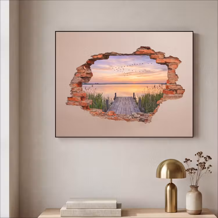 Art Frame - Mauer – Landschaft – Illusion — 4