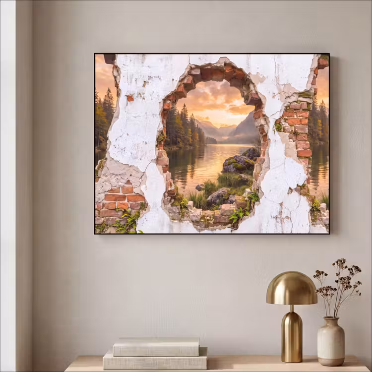 Art Frame - Mauer – Landschaft – Natur — 4