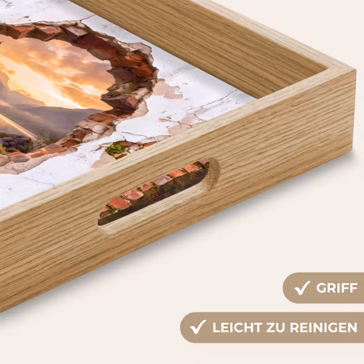 Tablett - Mauer – Landschaft – Natur — 5