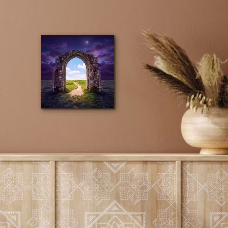 Alu-Dibond-Bild - Bogen – Landschaft – Kontrast — 5