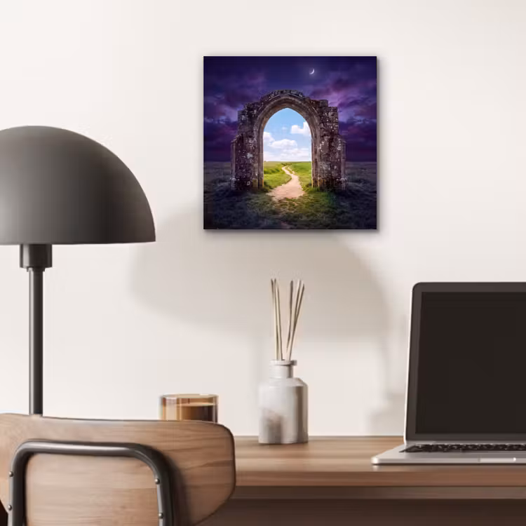 Alu-Dibond-Bild - Bogen – Landschaft – Kontrast — 6
