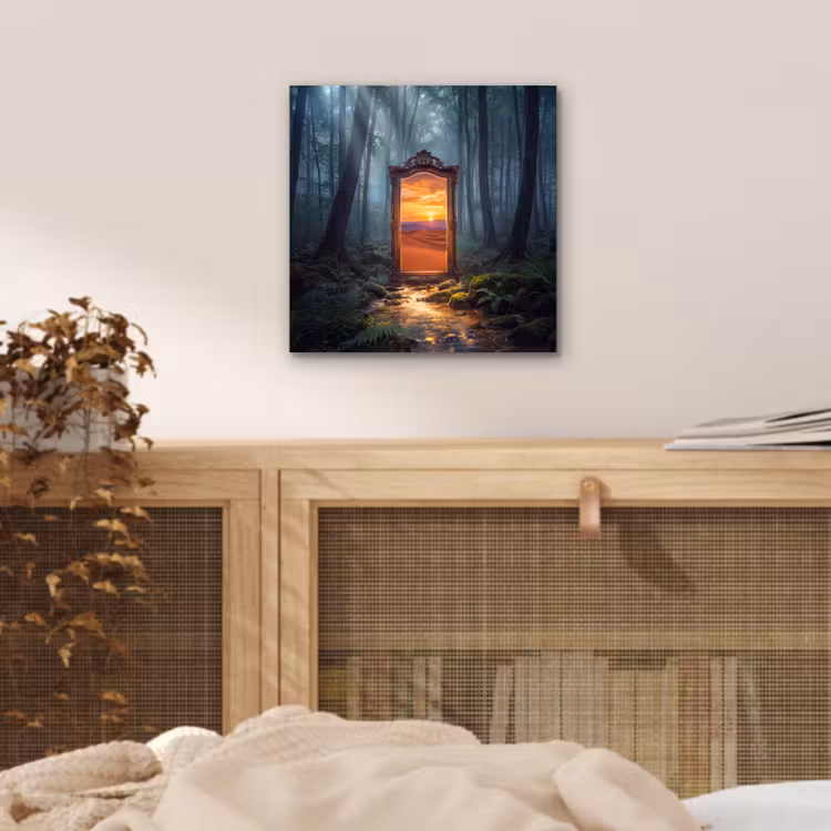 Alu-Dibond-Bild - Spiegel – Wald – Natur — 4