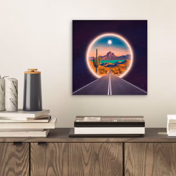 Alu-Dibond-Bild - Straße – Wüste – Natur — 2