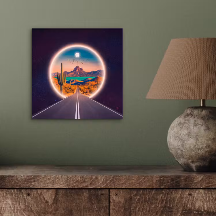 Alu-Dibond-Bild - Straße – Wüste – Natur — 3