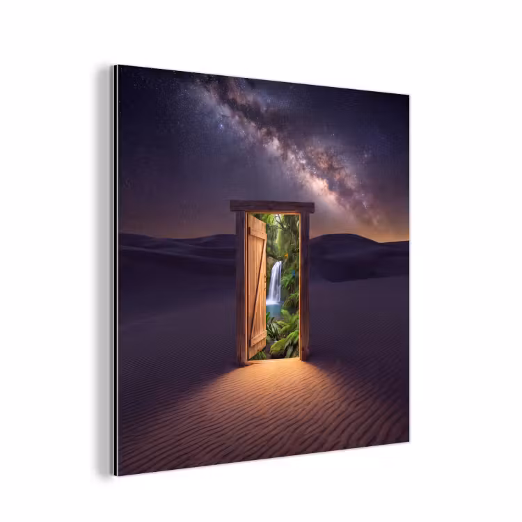 Alu-Dibond-Bild - Tür – Wüste – Natur — 1