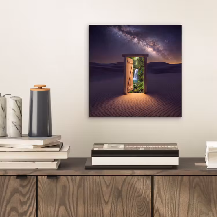 Alu-Dibond-Bild - Tür – Wüste – Natur — 2