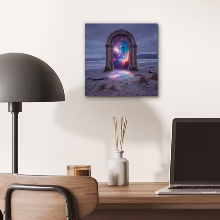 Alu-Dibond-Bild - Tor – Strand – Raum — 6