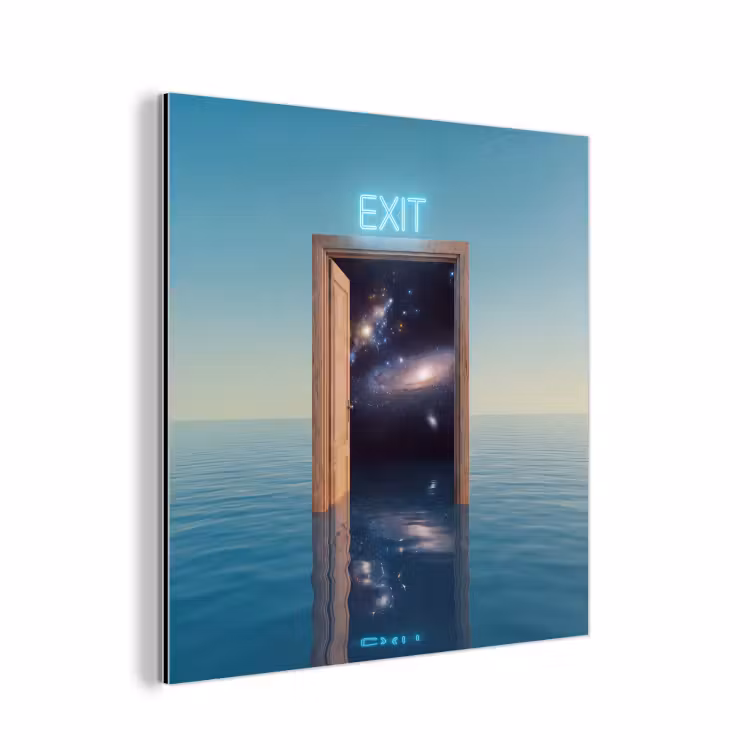 Alu-Dibond-Bild - Tür – Raum – Abstrakt — 1