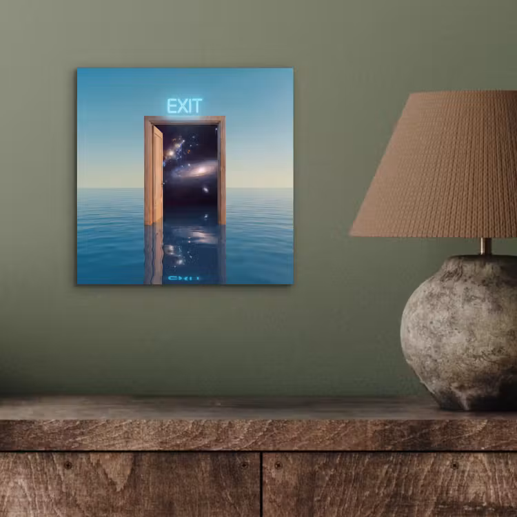 Alu-Dibond-Bild - Tür – Raum – Abstrakt — 3