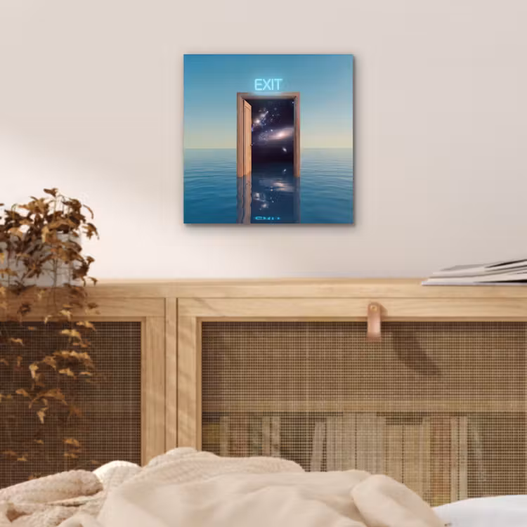 Alu-Dibond-Bild - Tür – Raum – Abstrakt — 4