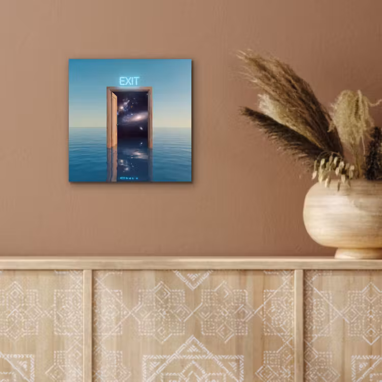 Alu-Dibond-Bild - Tür – Raum – Abstrakt — 5