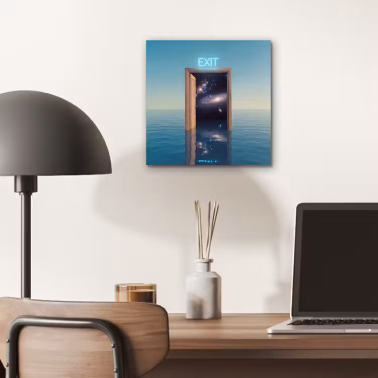 Alu-Dibond-Bild - Tür – Raum – Abstrakt — 6