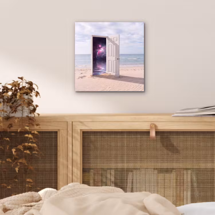 Alu-Dibond-Bild - Tür – Strand – Kosmos — 4