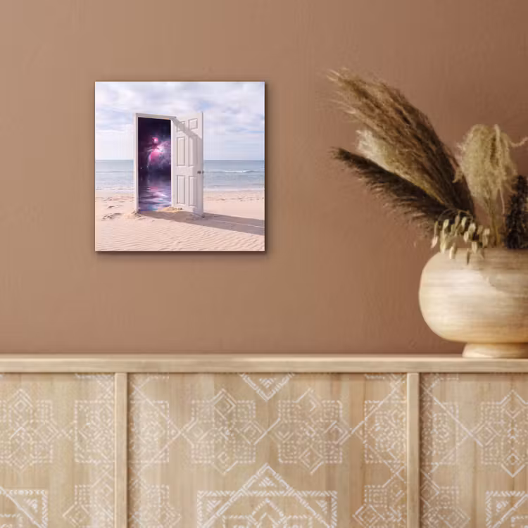 Alu-Dibond-Bild - Tür – Strand – Kosmos — 5