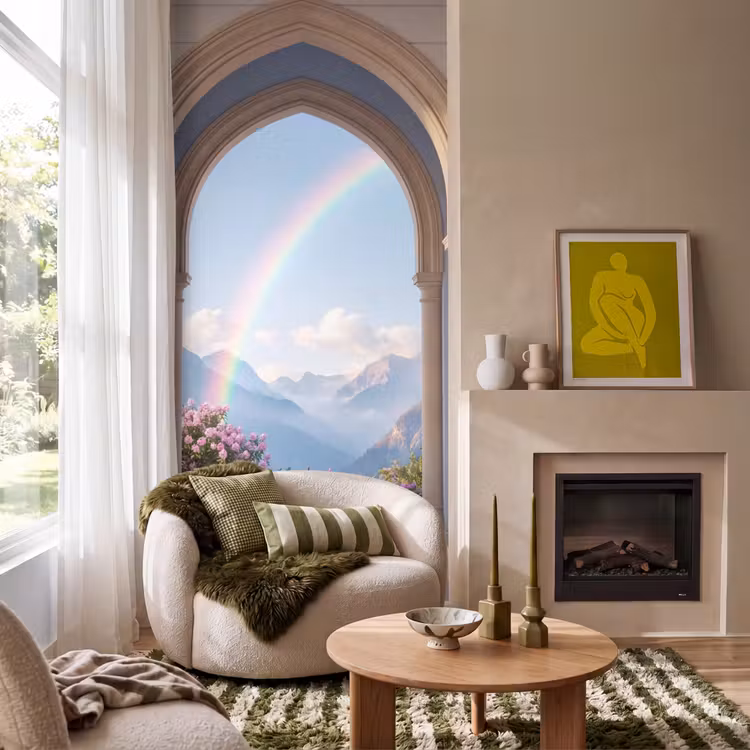 Tapete - Bogen – Berge – Regenbogen — 1