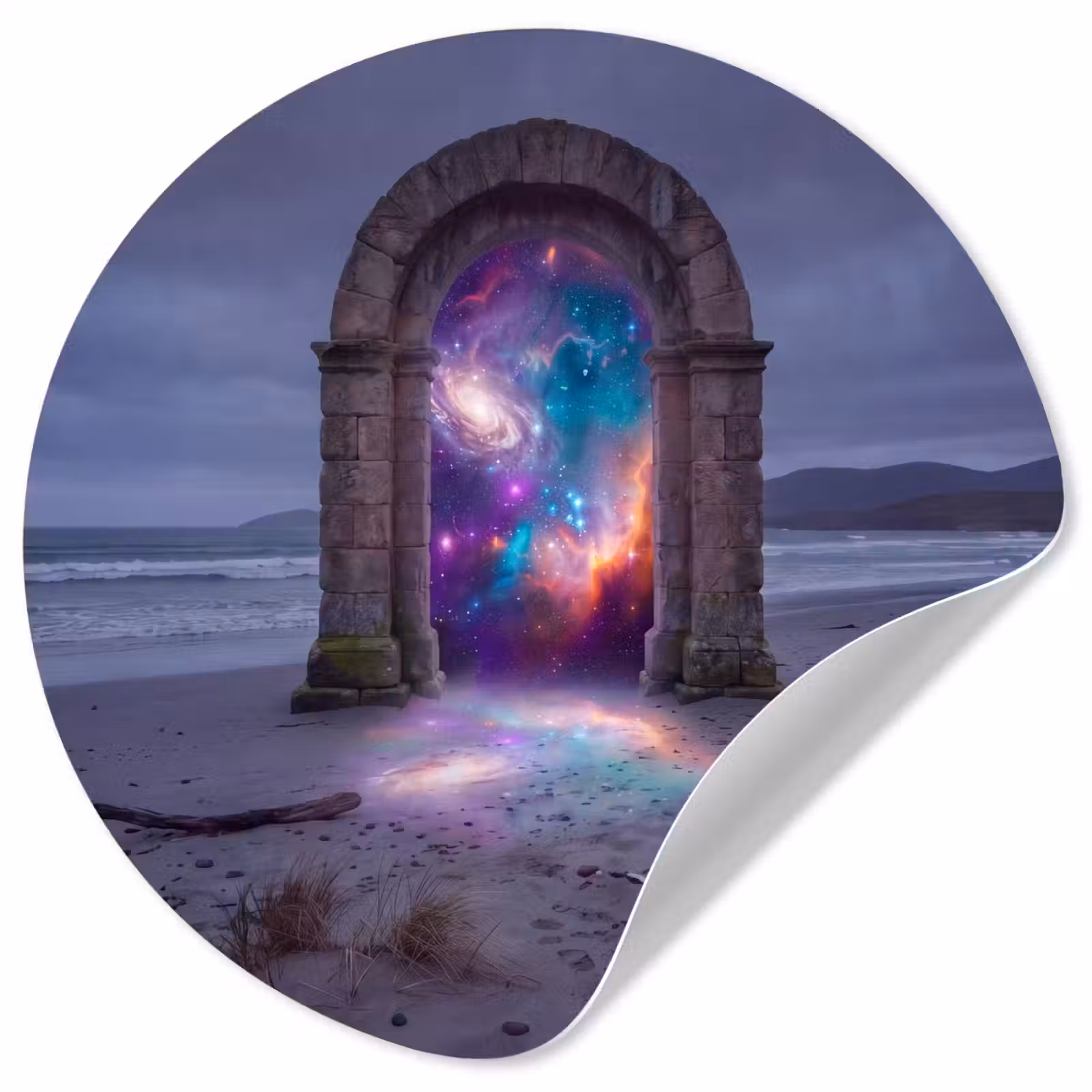 Runde Tapete - Tor – Strand – Raum — 1