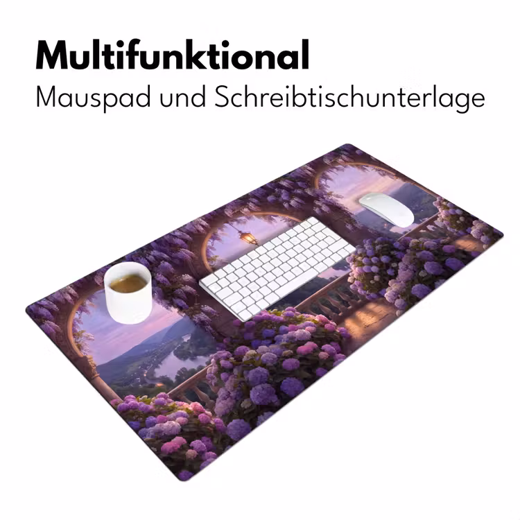 Schreibtischunterlage - Schloss – Fluss – Abend — 4