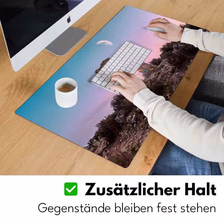 Schreibtischunterlage - Bogen – Regenbogen – Mond — 3